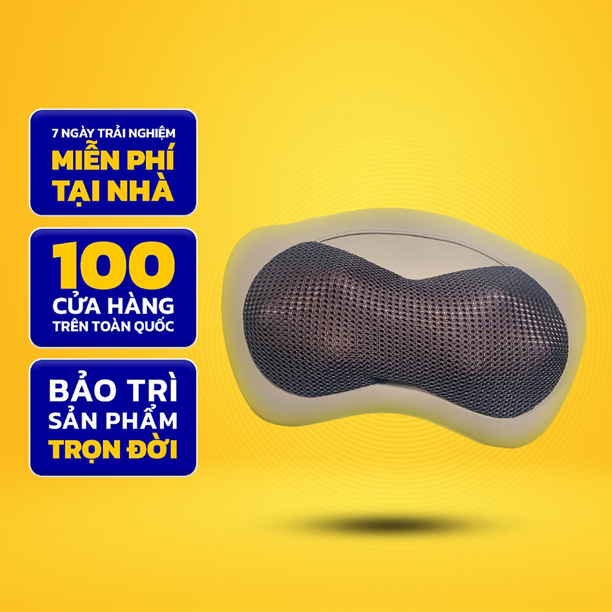 GỐI MÁT XA TOÀN THÂN ĐA NĂNG CAO CẤP GIẢM ĐAU NHỨC XƯƠNG KHỚP