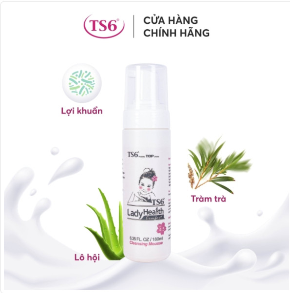 TS6 Lady Health Cleansing Mousse (Dung dịch vệ sinh cao cấp TS6 dạng bọt)