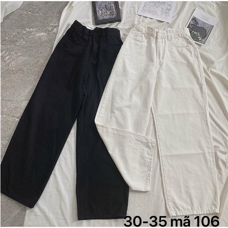 Quần Baggy Kaki bigsize suông Nữ Size 30 đến 35 Ms 106
