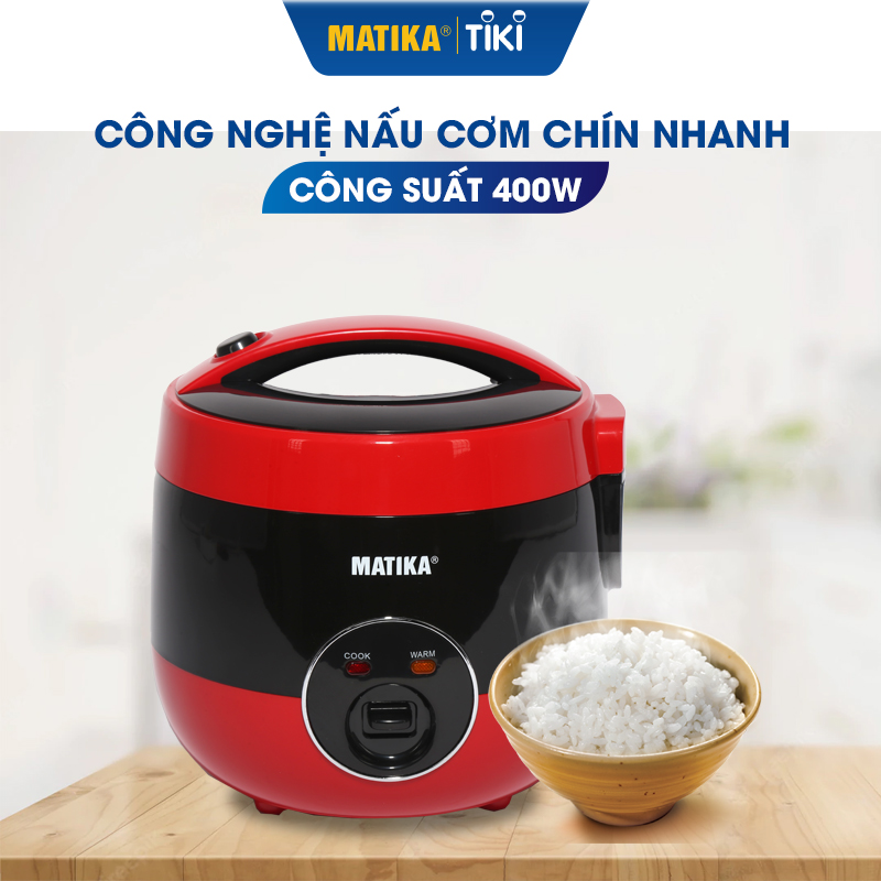 Nồi Cơm Điện Mini MATIKA 1.2L MTK-RC12 - Hàng chính hãng