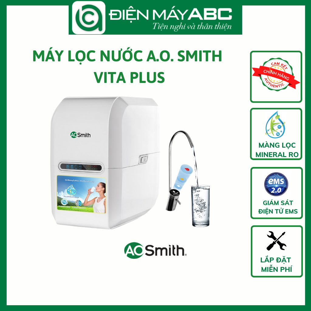 Máy Lọc Nước A. O. Smith VITA Plus - Hàng Chính Hãng