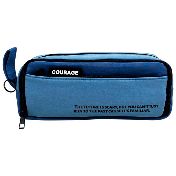 Bóp Viết Vải Courage - Yipin 17951 - Màu Xanh Dương