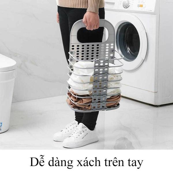 Giỏ Đựng Đồ, Quần Áo Bẩn Kế Máy Giặt Gấp Gọn Treo Tường Tiện Lợi - Rổ Treo Tường Đựng đồ