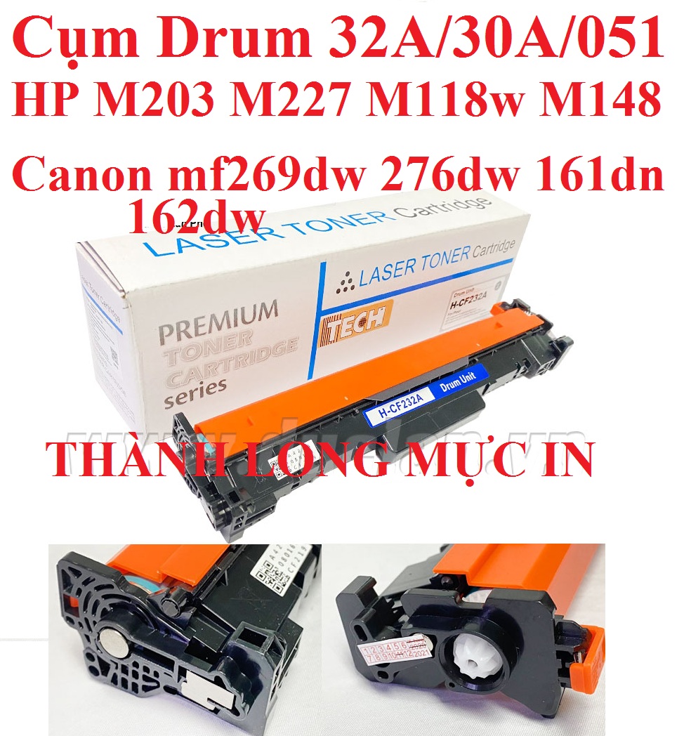 Cụm Drum 32A/30A/051 Có Chip HP M227fdw-M203dw-M118w-M148- Cụm trống in Canon 161dn 162dw MF269dw- MF266dn-276dw