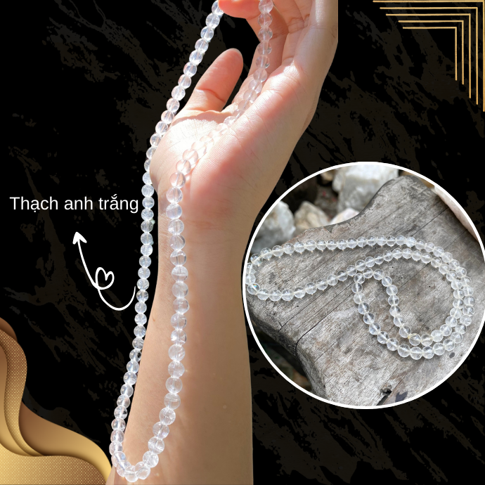 Vòng cổ phong thủy NHASAN Món quà ý nghĩa cho sức khỏe và tài lộc (6-7mm)