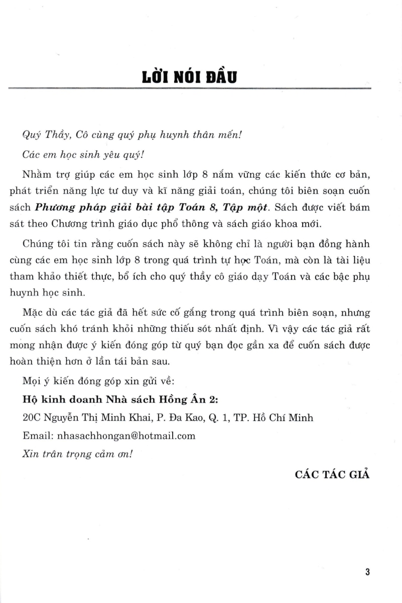 Phương Pháp Giải Bài Tập Toán 8