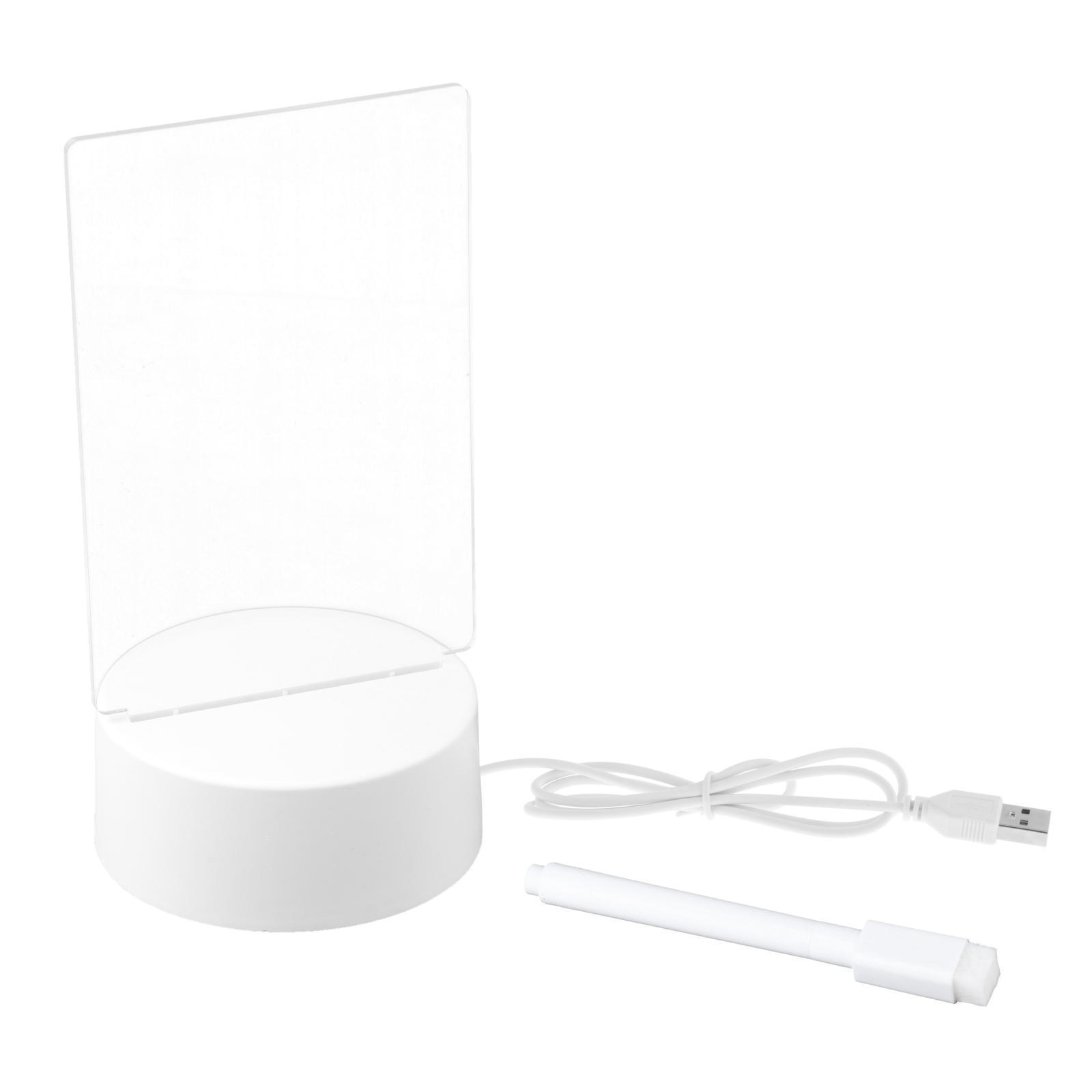 Led Night Light USB Message Board Note Board Rewritable with Pen Warm Soft Light USB Night Lamp Decoration