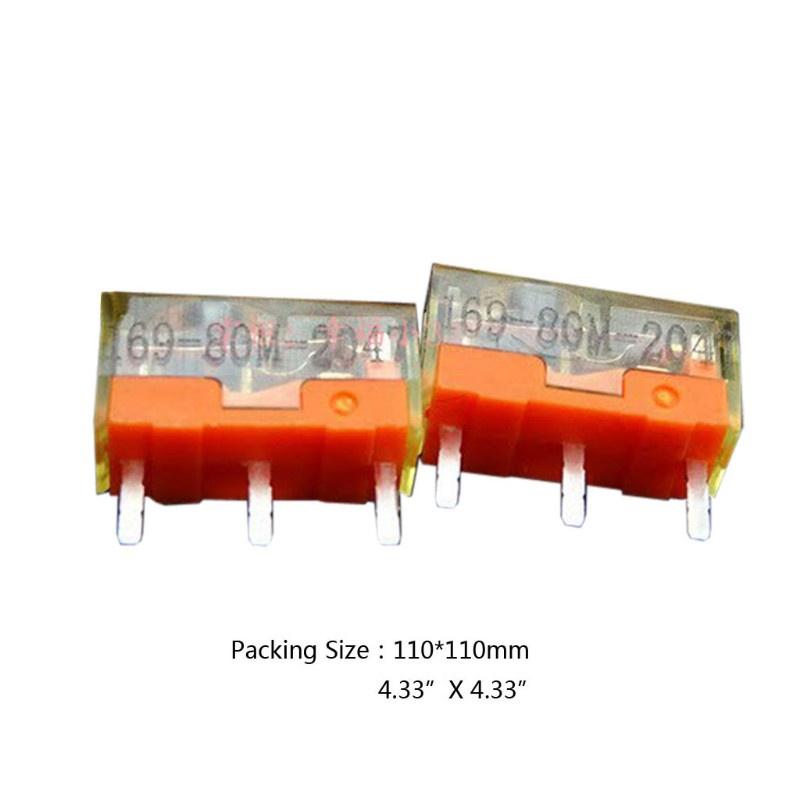 HSV New Arrival  2Pcs/pack TTC Dustproof Gold Mouse Micro Switch Micro Button Gold Contactor 80 Million Click lifetime Repair Parts