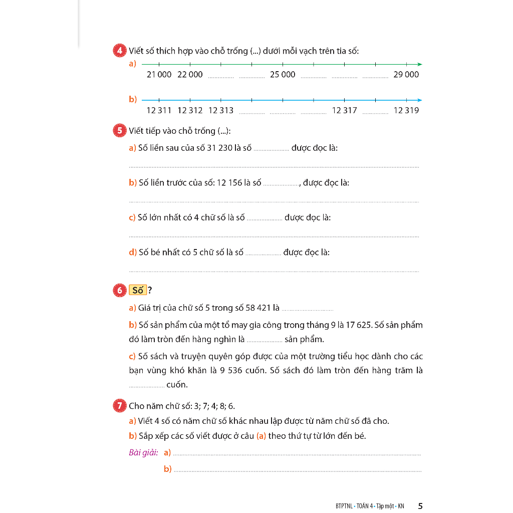 Sách - Bài tập phát triển năng lực Toán 4 Tập 1