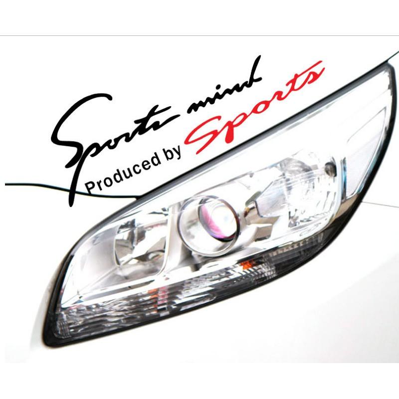Decal trang trí tường / Xe - Chữ Sports