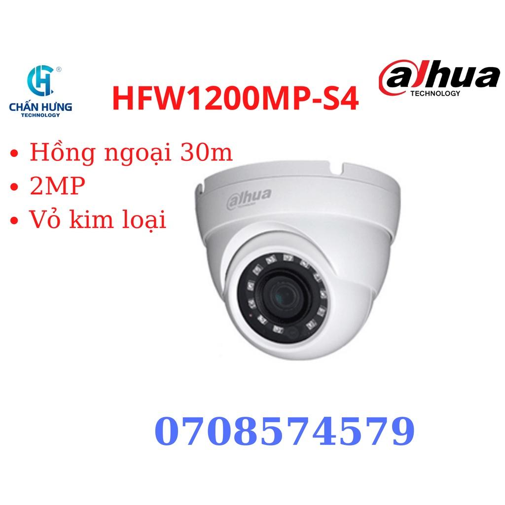 Camera Analog DAHUA HAC-HDW1200MP-S4 Dome 4 in 1 hồng ngoại 2.0 Megapixel - Hàng chính hãng