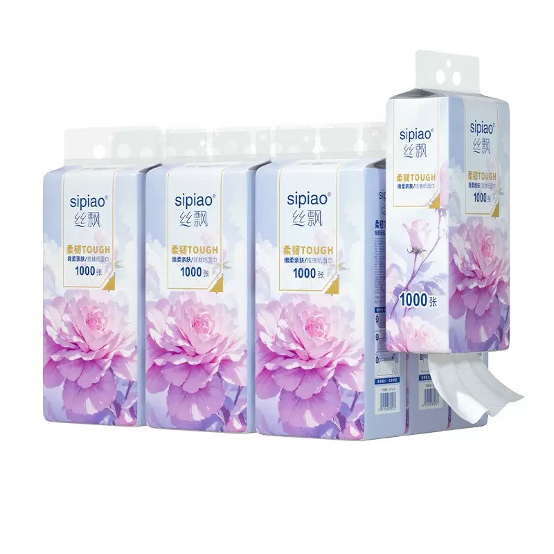 THÙNG 12 BỊCH KHĂN GIẤY RÚT TREO TƯỜNG SIPIAO 1 BỊCH 1000 TỜ CAO CẤP