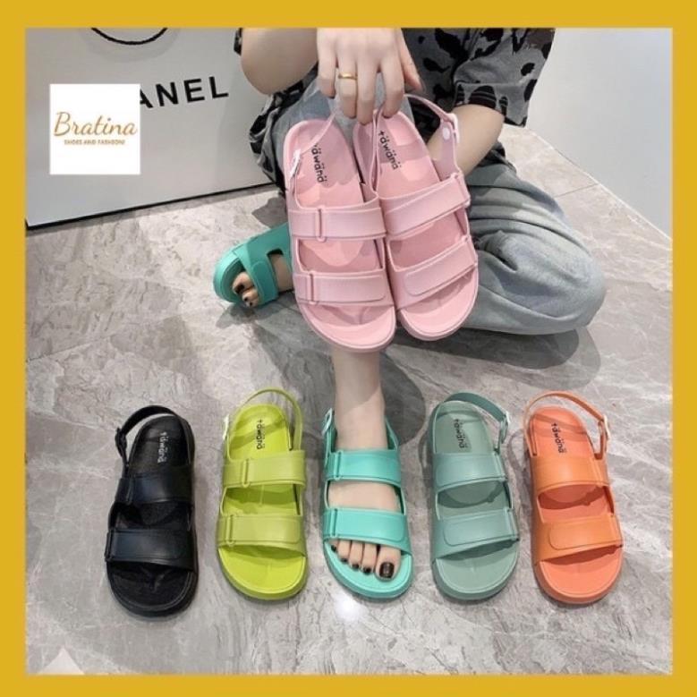 Giầy hàng chất lượng cao Giày sandal nữ đi học đế cao 3 phân đẹp thời trang ulzzang BRATINA SD001