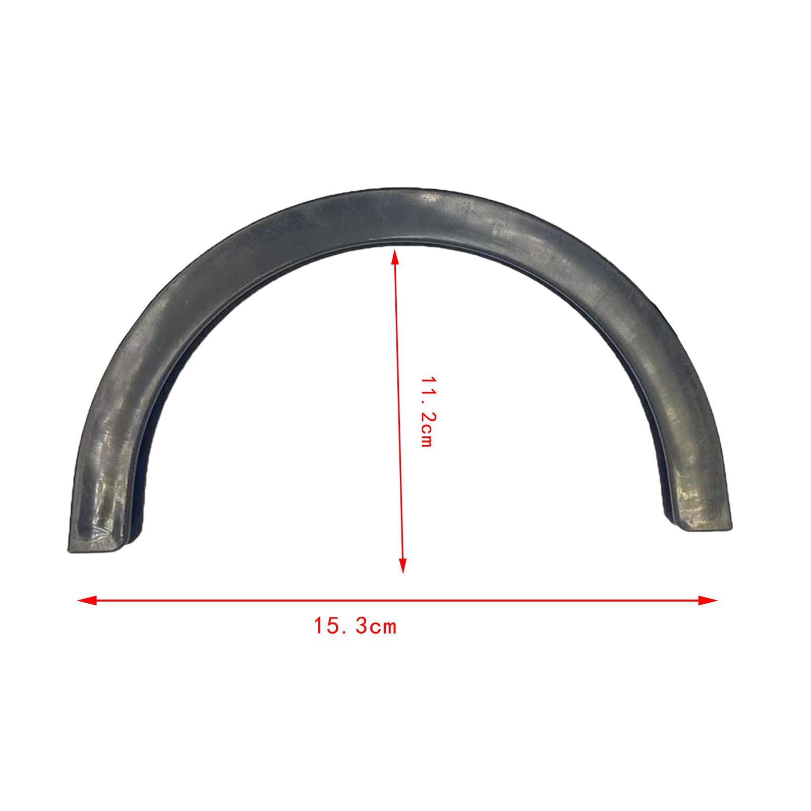 2pcs Rubber Strip Gear for Longboard Skateboard Protection Black