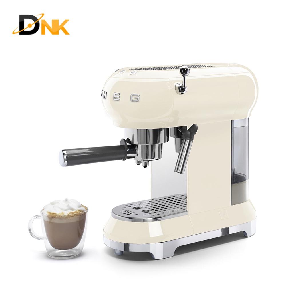 Máy Pha Cà Phê Espresso Smeg ECF01CREU Cream, Thermoblock, 15 Bar - CAM KẾT HÀNG NHẬP KHẨU ĐƯC BỞI DNK