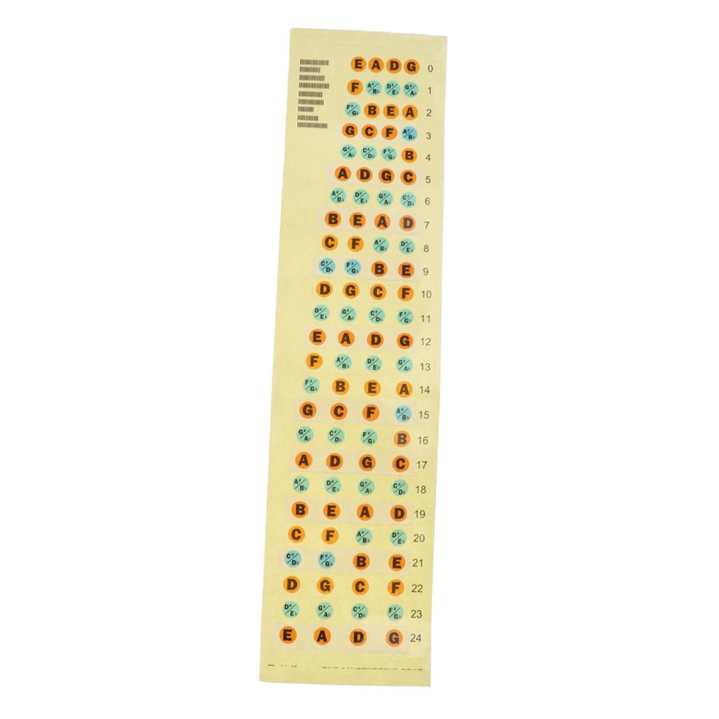 Sunnimix Guitar Bass Fretboard Note Nhãn Ngòi Thường Dán 4 Bass Phần