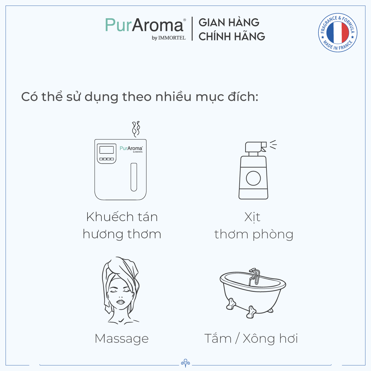 (BST Bastille) Tinh Dầu Thiên Nhiên Đậm Đặc - 10mL - Mua 2 Tặng 1 - Chính hãng Pháp