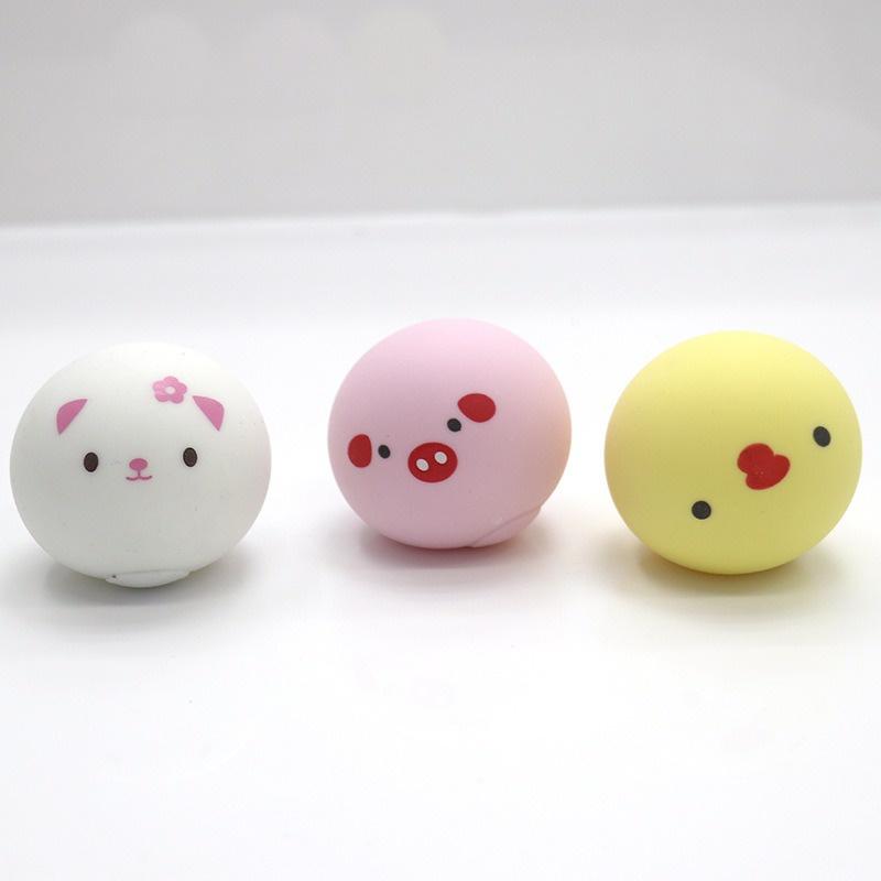 GUDETAMA SQUIShY Bánh Bao Gà Vàng Thỏ Trắng Heo Hồng Mặt Gấu Trúc cực đáng yêu mochi slime