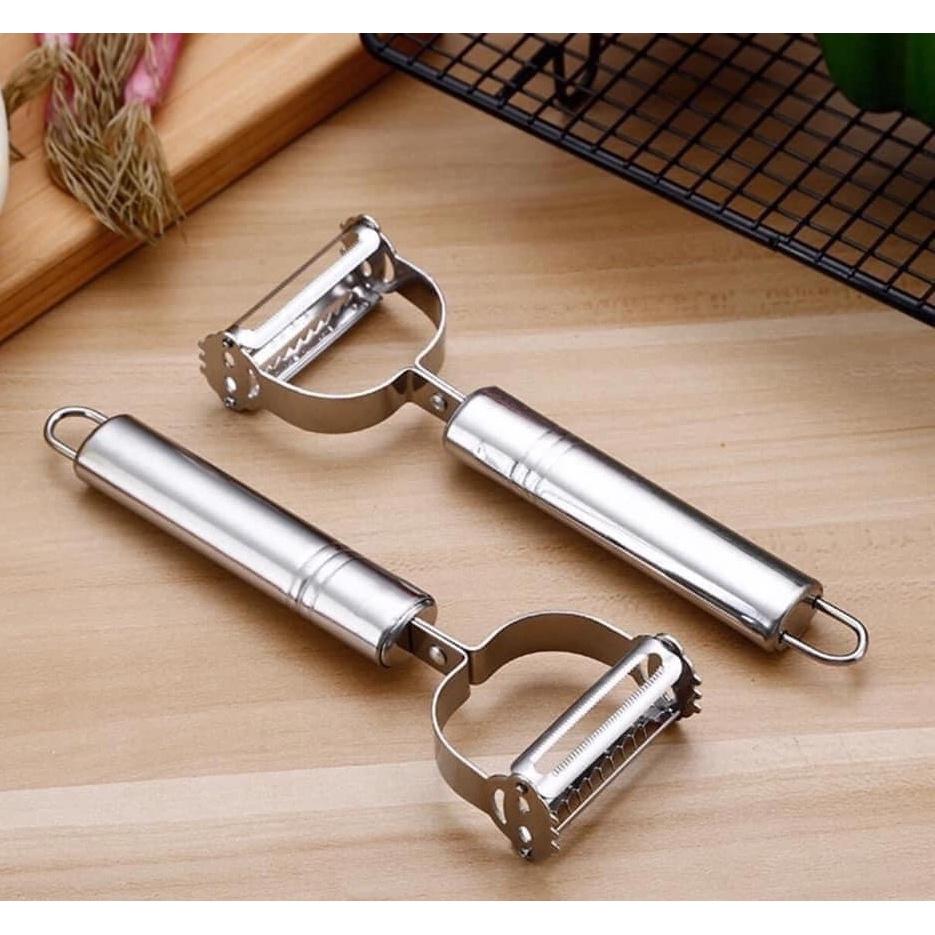 Nạo Inox Đa Năng 3 In 1 Nạo Gọt Rau Củ Quả Bào Sợi Siêu Sắc Hàng Nội Địa Trung