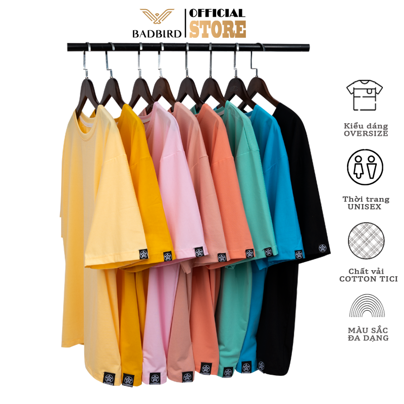 Áo Tay Lỡ Oversize BADBIRD chất liệu Cotton Tici, oversize, basic Thương hiệu Việt