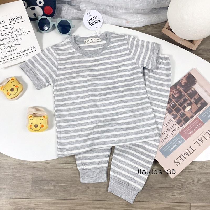 Đồ Bộ Bé Trai Bé Gái Cộc tay Quần dài Minky Mom, Quần áo trẻ em vải Thun Lạnh mềm mịn thoáng mát an toàn cho bé TN_02