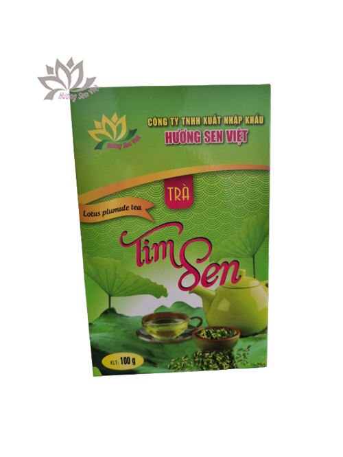 TRÀ TIM SEN HỘP 100G - HƯƠNG SEN VIỆT