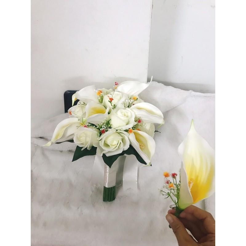 Hoa Cầm Tay Cô Dâu ️ Hoa Cưới Sáp Thơm & Hoa Rum