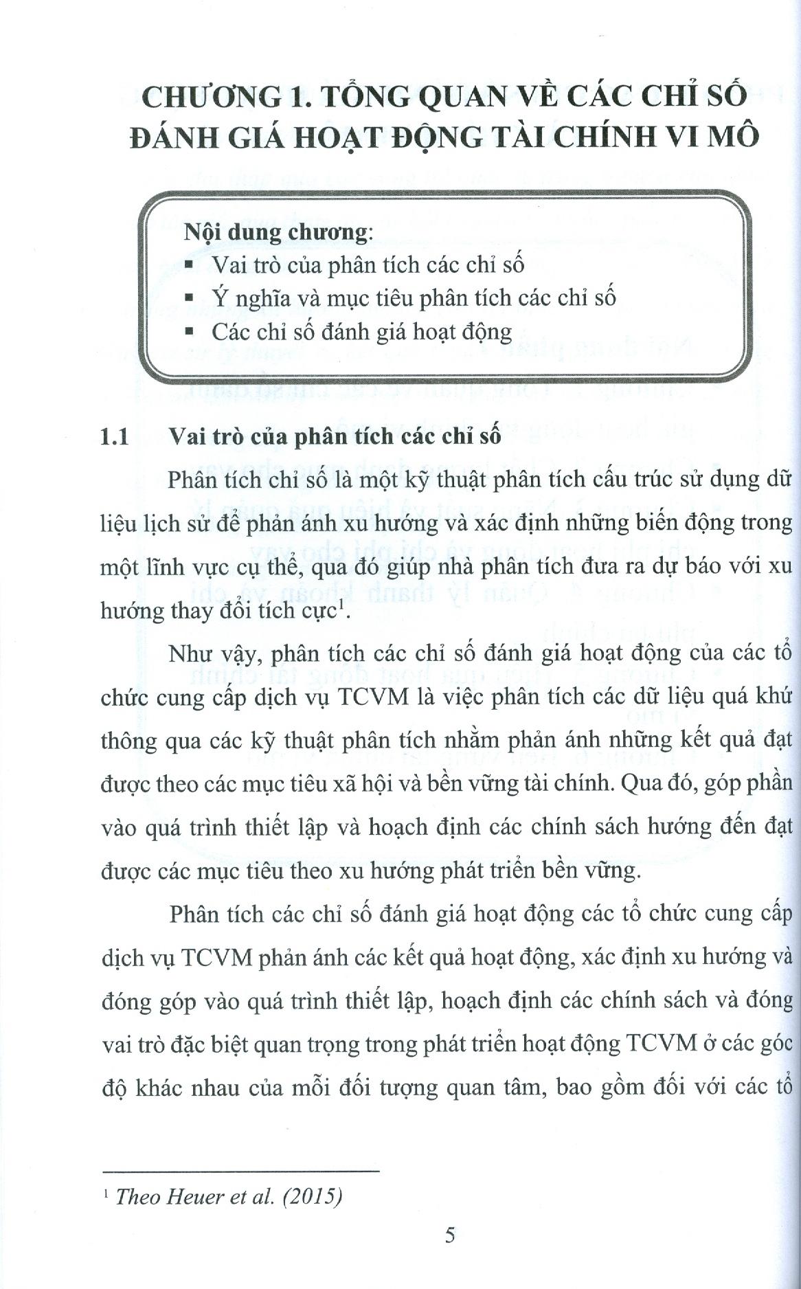 Tài Chính Vi Mô - Chỉ Số Đánh Giá Và Quan Hệ Tương Tác