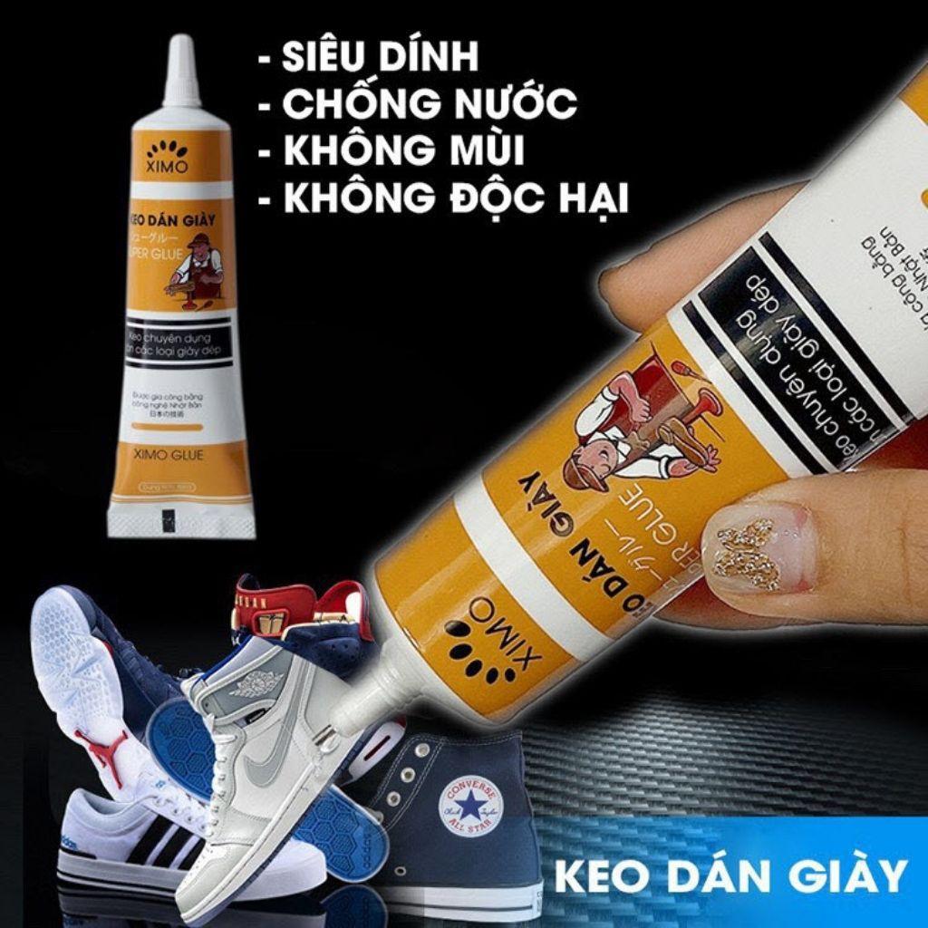 Keo dán giày dép KD01 XIMO GLUE - Keo dán đế giày siêu dính siêu bền chống nước không mùi công nghệ nhiệt an toàn cho da