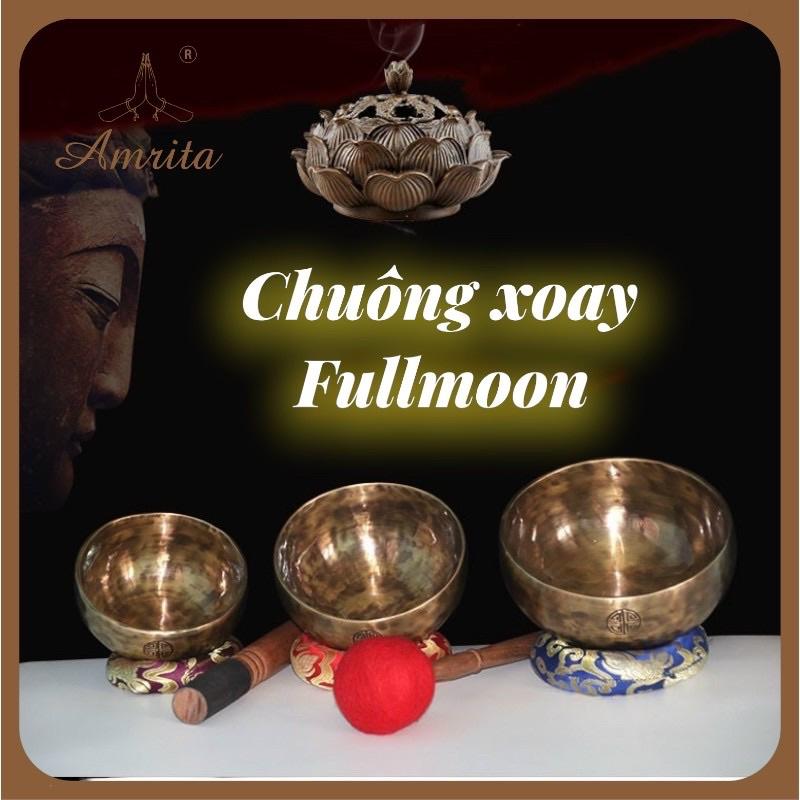 Chuông xoay Full Moon - Chuông xoay mật tông tây tạng đủ size - Chuông xoay Nepal - Chuông Xoay tây tạng - Amrita