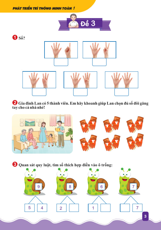 Phát triển trí thông minh toán lớp 1