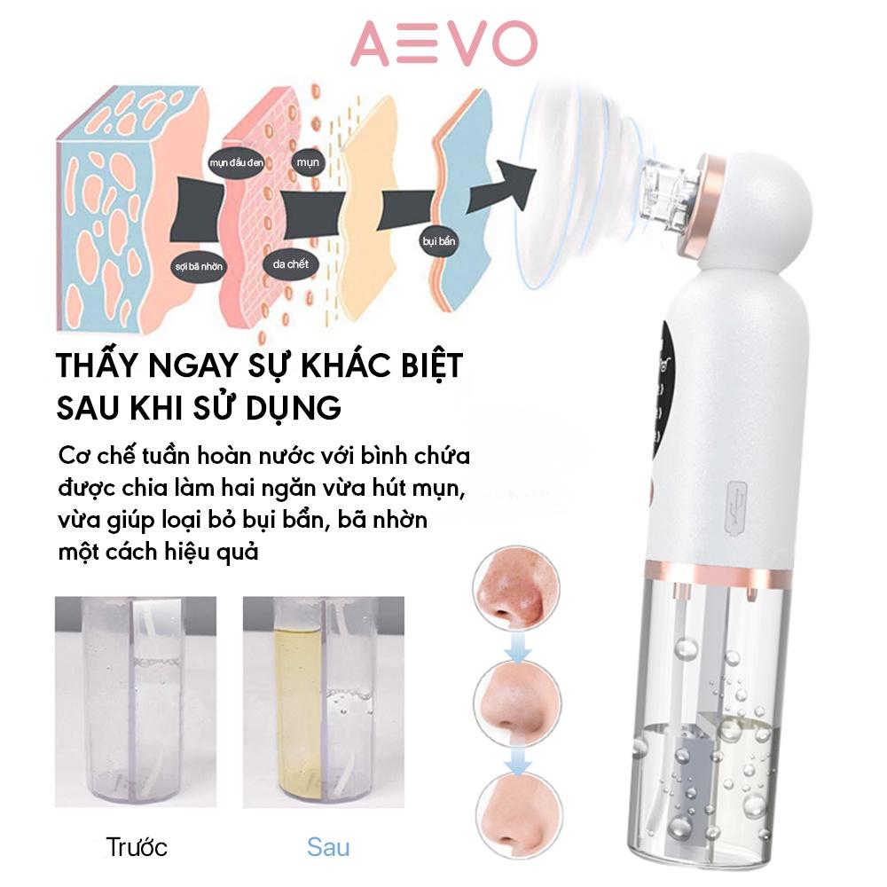 Máy hút mụn AEVO Acne Mover 5 trong 1 giúp loại bỏ mụn đầu đen, trị liệu cảm ứng trên khuôn mặt, giảm nếp nhăn