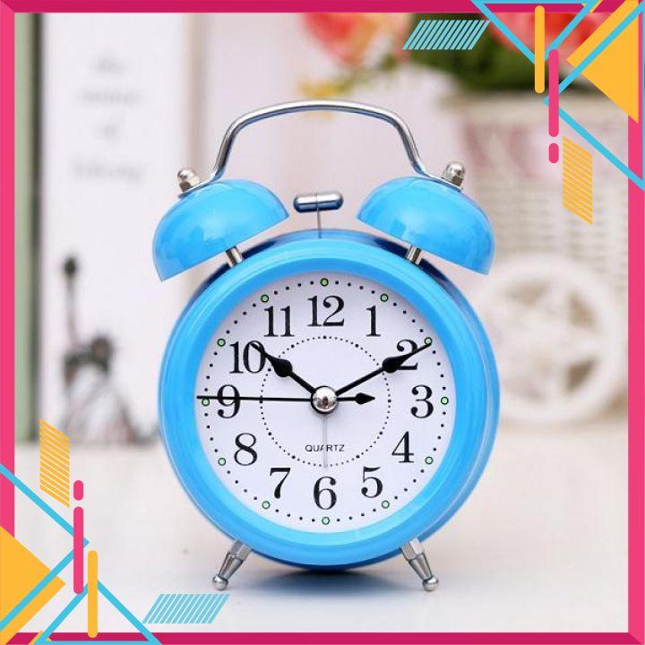 ĐỒNG HỒ ĐỂ BÀNĐỒNG HỒ QUARTZ NHIỀU MÀU CÓ CHUÔNG REO BÁO THỨC CAO CẤP THIẾT KẾ SANG TRỌNG