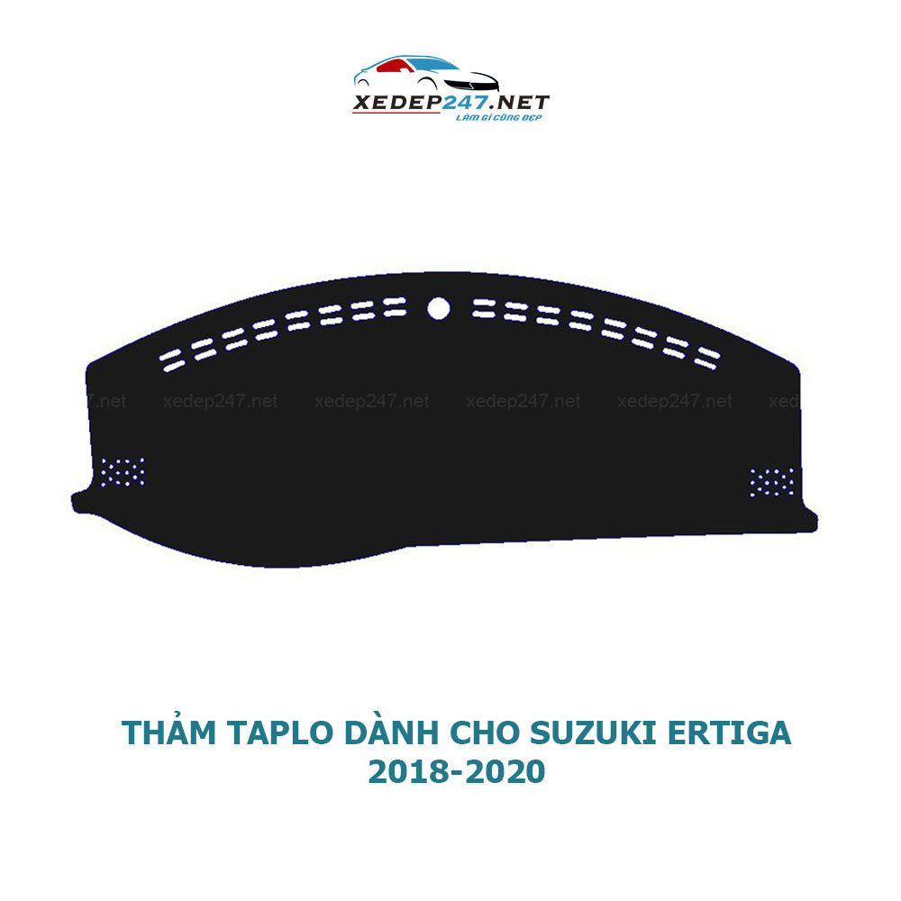 Thảm Taplo dành cho xe Suzuki Ertiga 2015-2020 chất liệu Nhung, da Carbon, da vân gỗ
