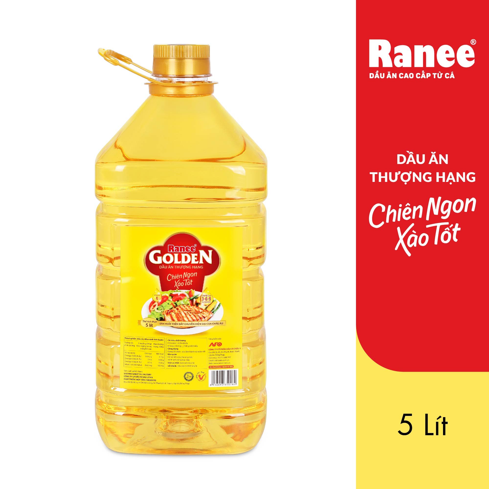 Dầu ăn thượng hạng Ranee Golden 5 lít