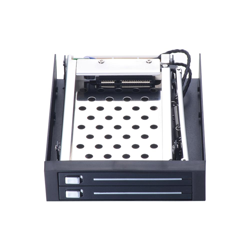 Dual Bay 2.5" Inch SATA III Hard Drive HDD & SSD Tray Caddy Internal Mobile Rack Enclosure Docking Station Hot Swap