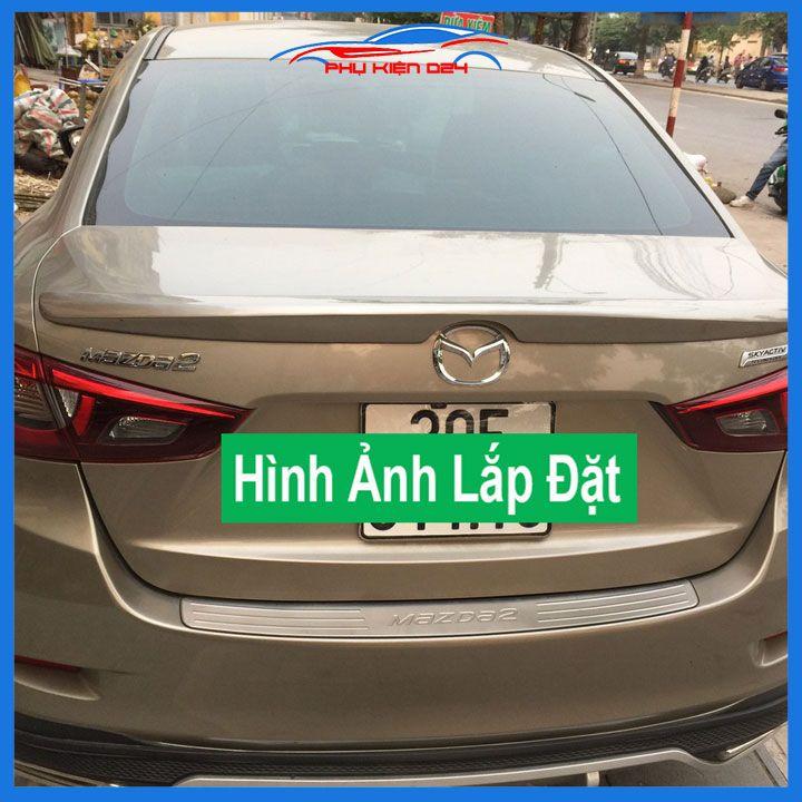 Đuôi gió sau xe liền cốp Mazda 2 Sedan 2015-2016-2017-2018-2019-2020-2021 hàng mộc chưa sơn