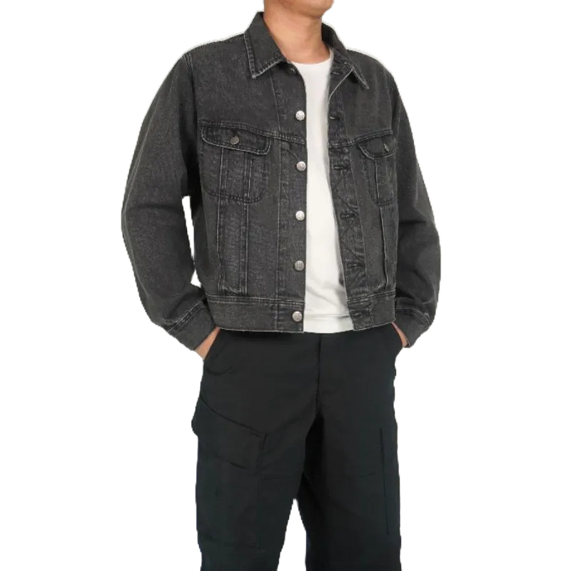 Áo khoác Jean nam JK2 màu xám , áo bò nam siêu đẹp, chất vải Jean cotton cao cấp thương hiệu Samma Jeans