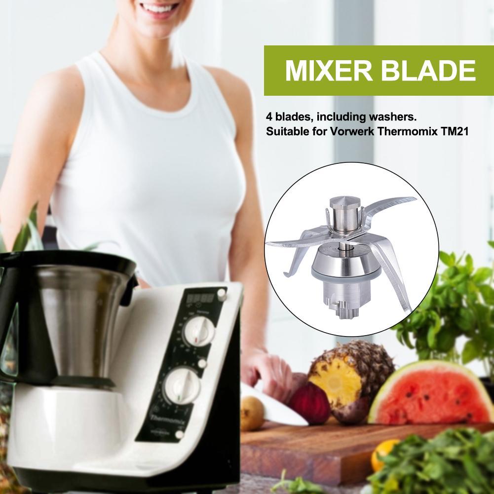 Đồng hồ nam Dây Thép Không Gỉ Máy Ép Thay Thế Lưỡi Dao 4 Cho Vorwerk Thermomix TM21 Dụng Cụ Nhà Bếp Trái Cây Thịt Pha Máy Phụ Kiện