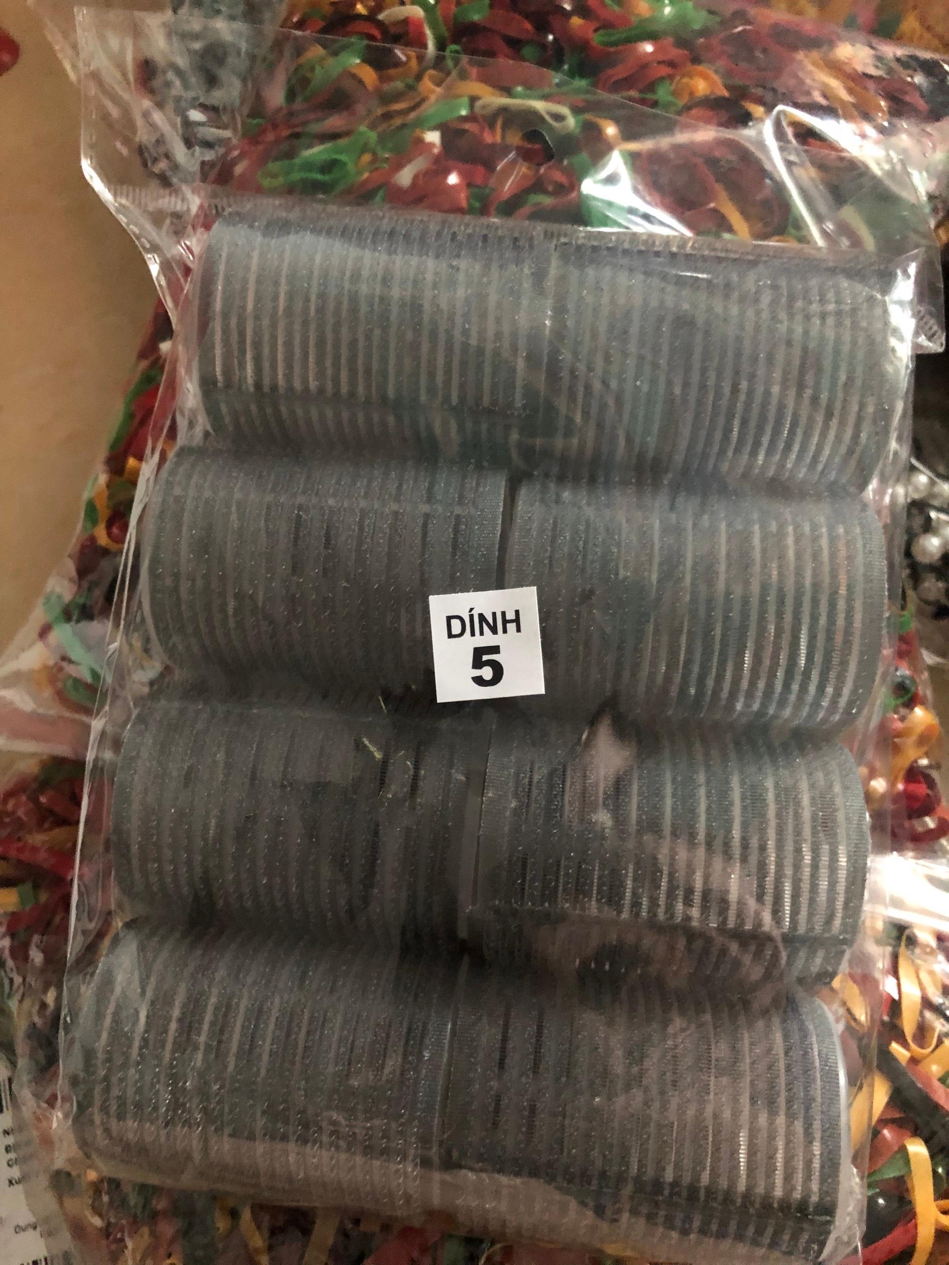 Set 2 cái lô dính mái, lô quấn tóc xoăn cỡ đại - giao màu ngẫu nhiên