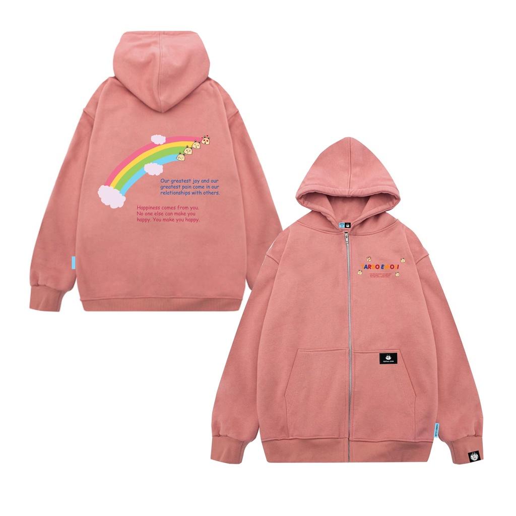 ÁO KHOÁC HOODEI ZIP EMOJI NAM NỮ - Nỉ CUA