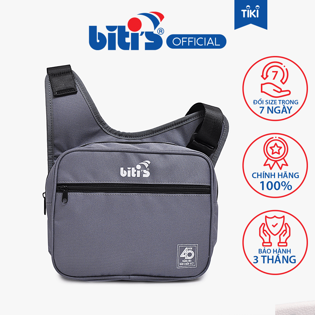 Túi Xách Vải Thời Trang Nam Bitis LORM00020XAM Xám - Xám