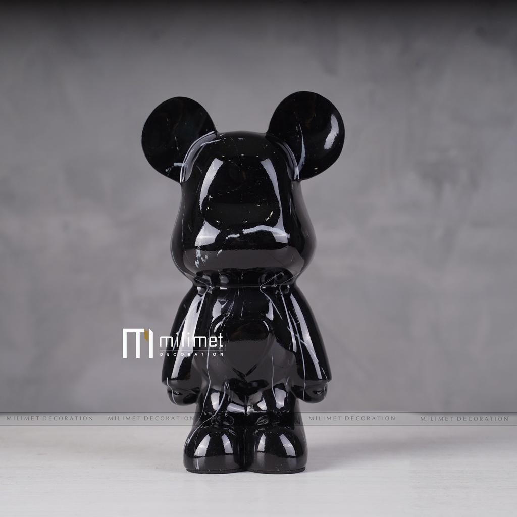 Tượng BearBrick Cao Cấp Milimet Decor 28*14*11 cm (Có sẵn) Size Nhỏ