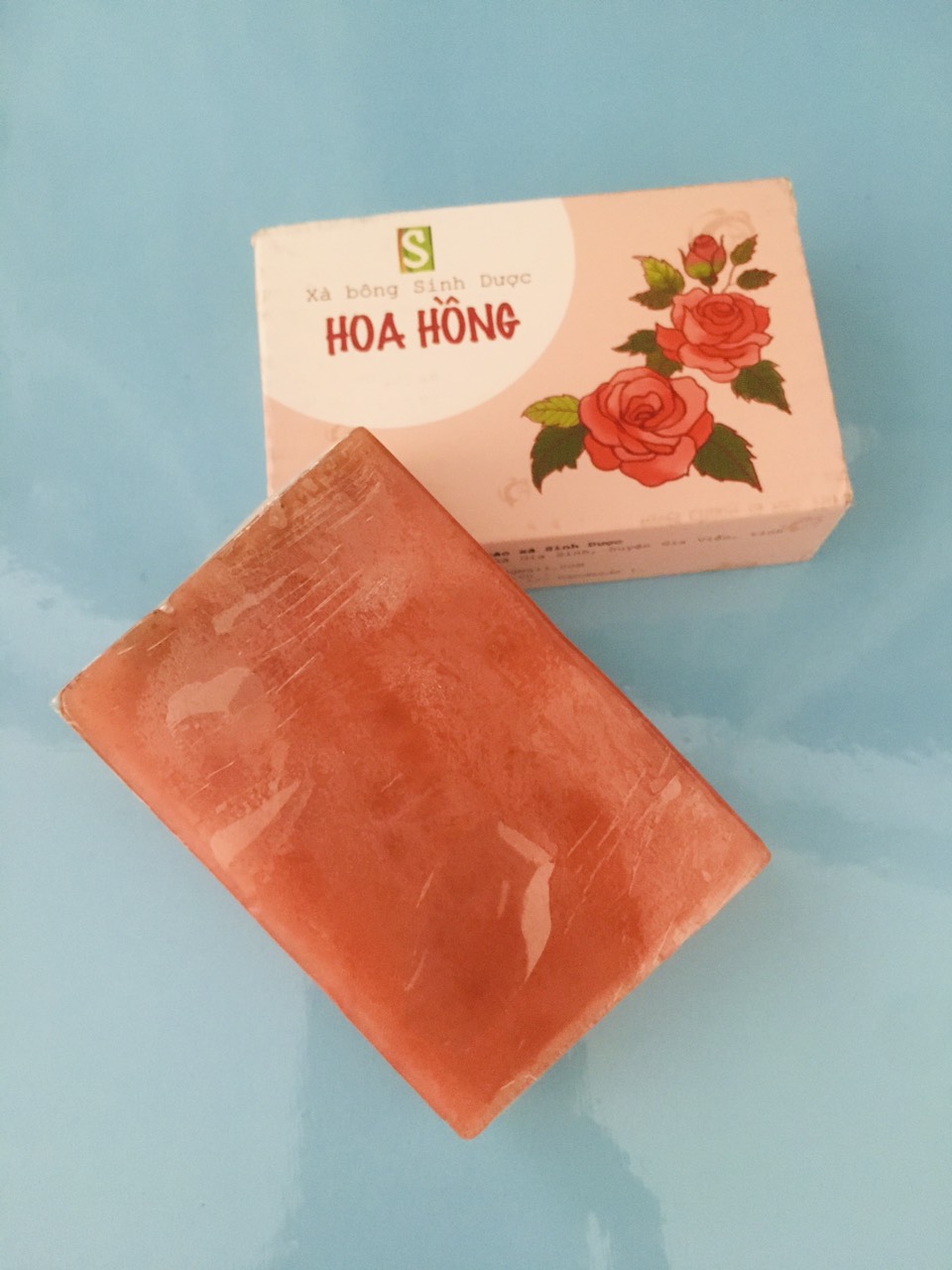 Xà Bông Sinh Dược Hoa Hồng Chiết Xuất Từ 100% Thiên Nhiên Dưỡng Trắng Da, Thư Giãn, Giảm Mụn, Giảm V Nang Lông