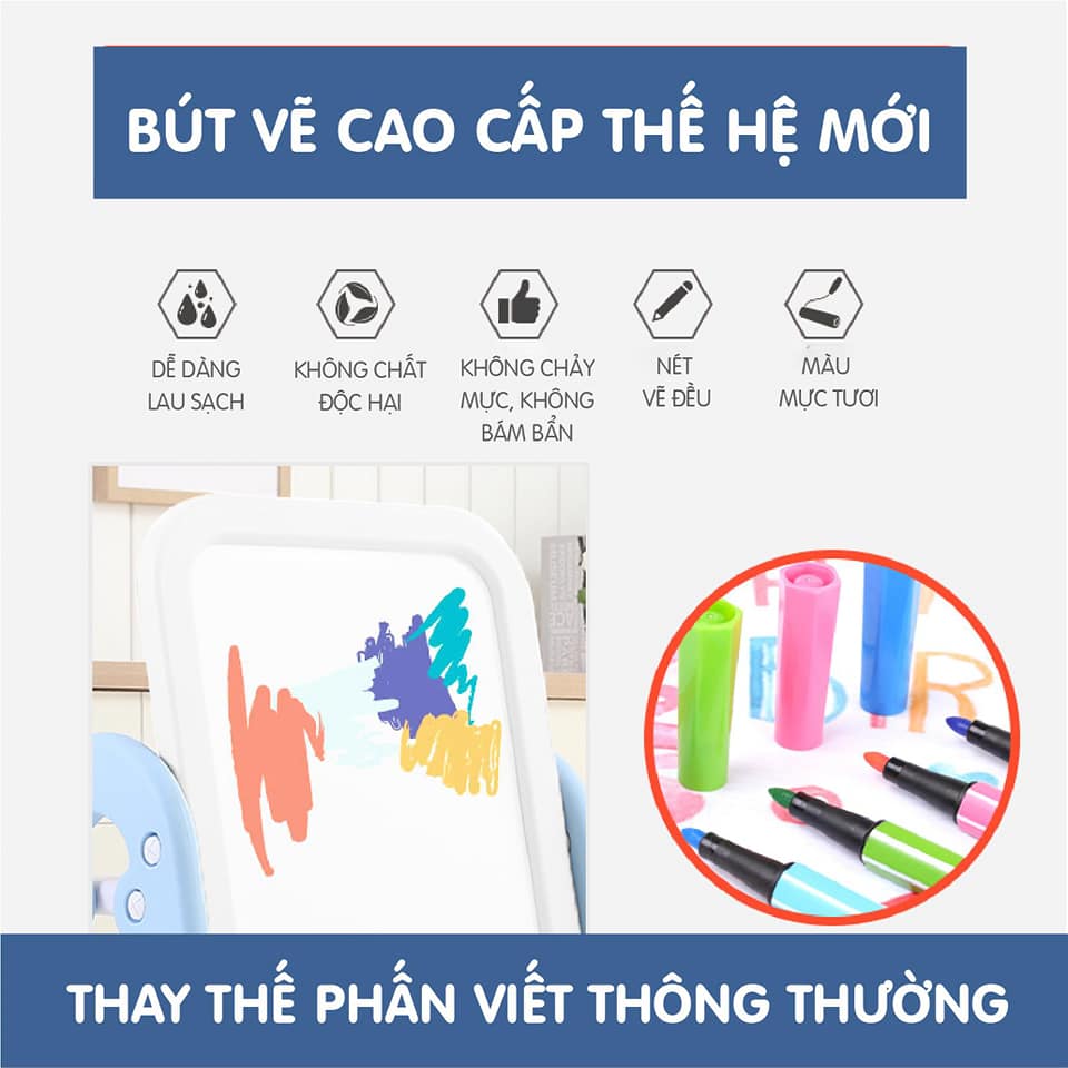 BÀN HỌC BẢNG VẼ 2IN1 NHỰA NGUYÊN SINH HOLLA