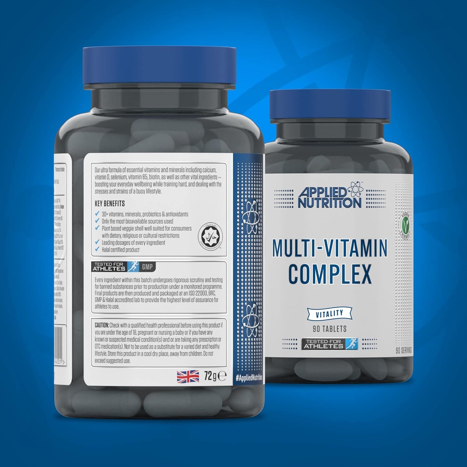 Multi Vitamin Complex Applied Nutrition (90 viên) - Viên bổ sung Vitamin tổng hợp hỗ trợ tăng sức đề kháng hàm lượng cao