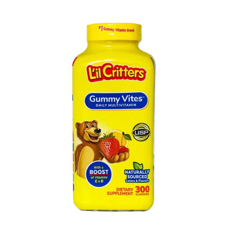 Kẹo Dẻo Vitamin L'il Critters Gummy Vites (300v) Mỹ