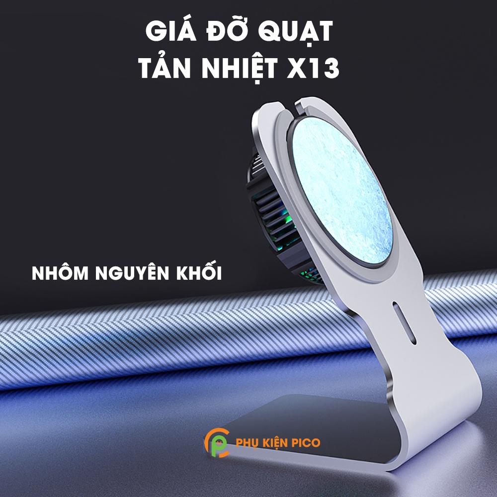 Giá đỡ quạt tản nhiệt điện thoại máy tính bảng sò lạnh nam châm X13