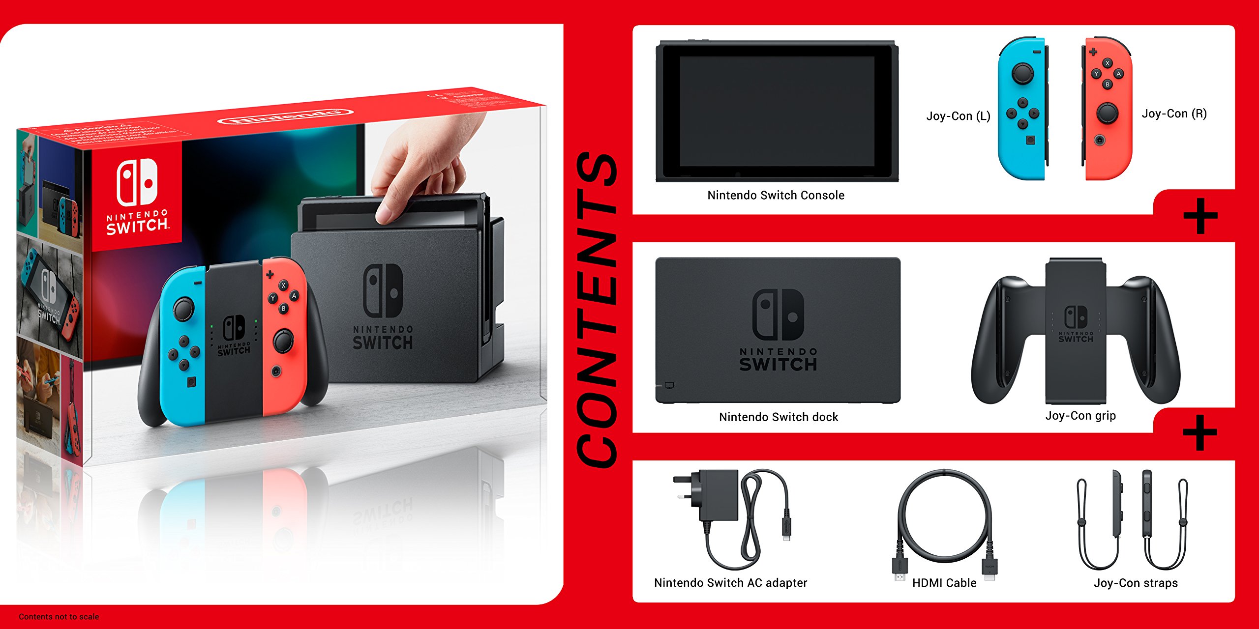Máy Chơi Game - Nintendo Switch Xanh / Đỏ - Hàng Nhập Khẩu