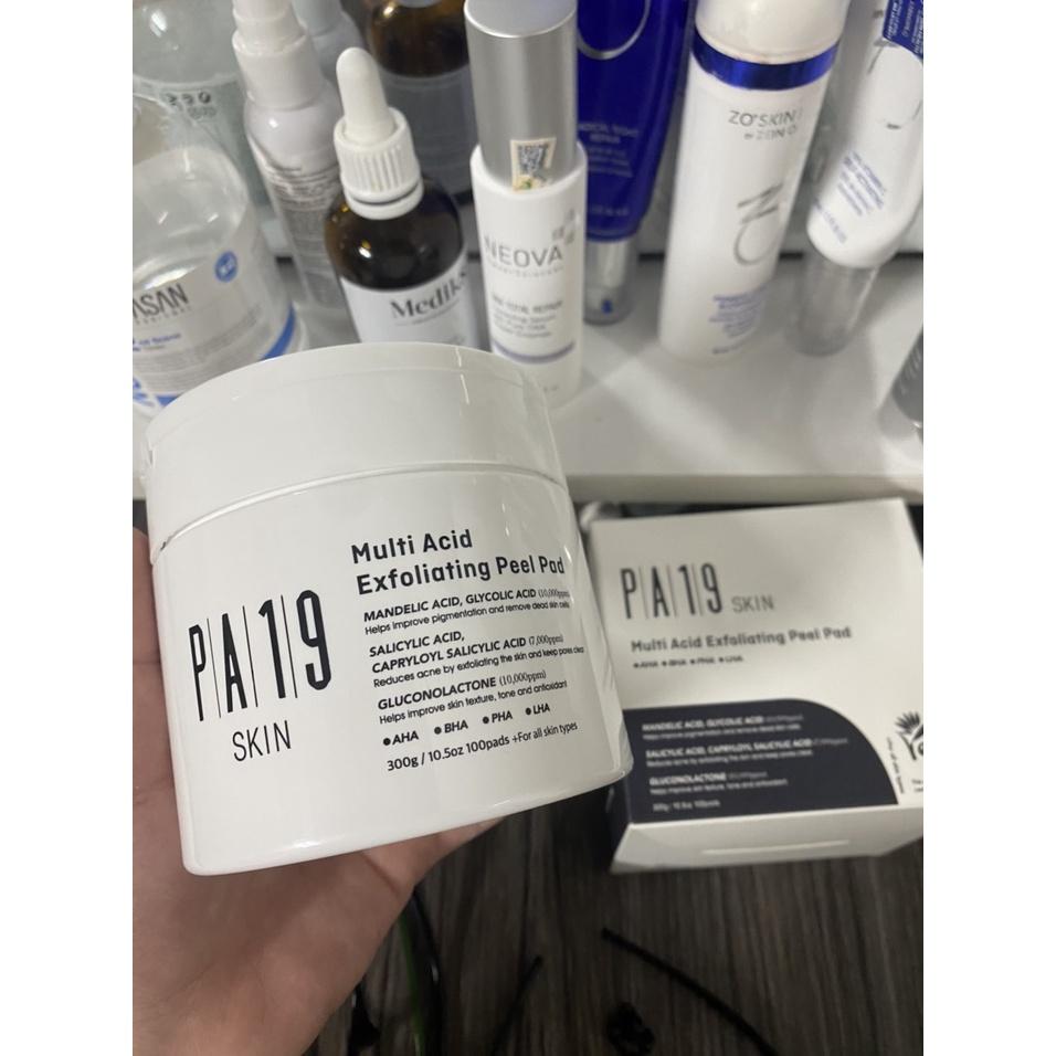 Bông Tẩy Tế Bào Chết Toner Pad PA19SKIN Multi Acid Exfoliating Peel Pad-Làm Sạch Tế Bào Chết, Bã Nhờn - Hee's Beauty